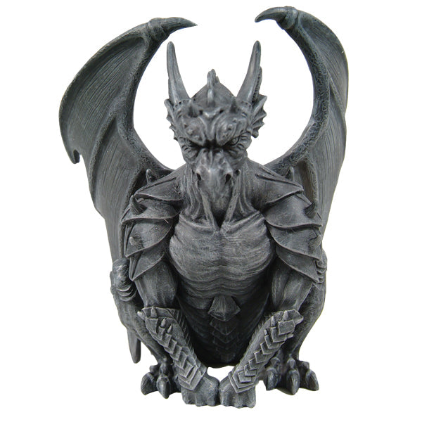 Guardian Gargoyle – Hand-Painted Cold Cast Resin: A Stoic Protector for Your Home