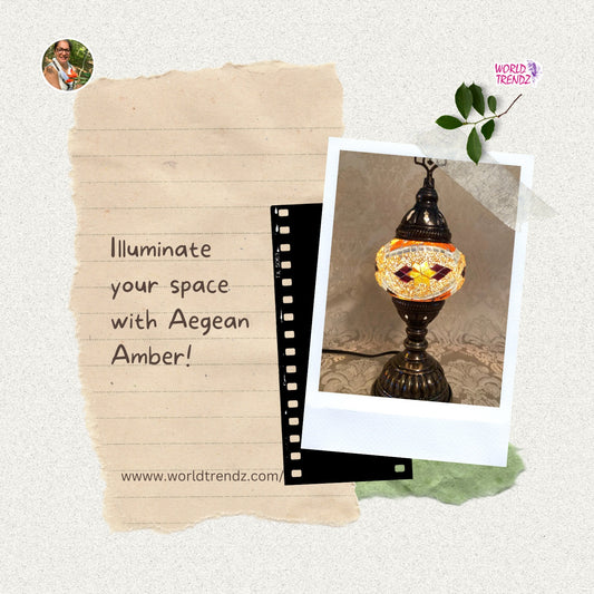 How the Amber Turkish Mosaic Table Lamp MB1 is Lighting up Homes Everywhere!