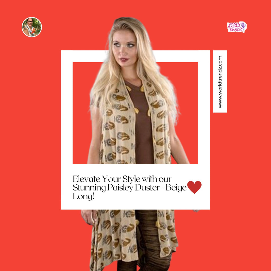 The Timeless Elegance of the Paisley Duster: Embrace the Beige Long Trend