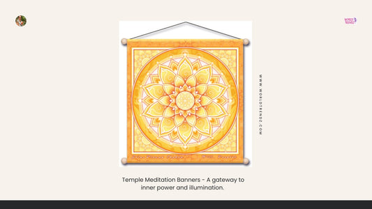30" x 30" Solar Chakra Temple Meditation Banners