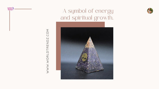 Amethyst Tree of Life Orgone Pyramid