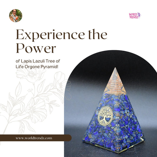 Lapis Lazuli Tree of Life Orgone Pyramid: A Powerful Tool for Healing and Protection