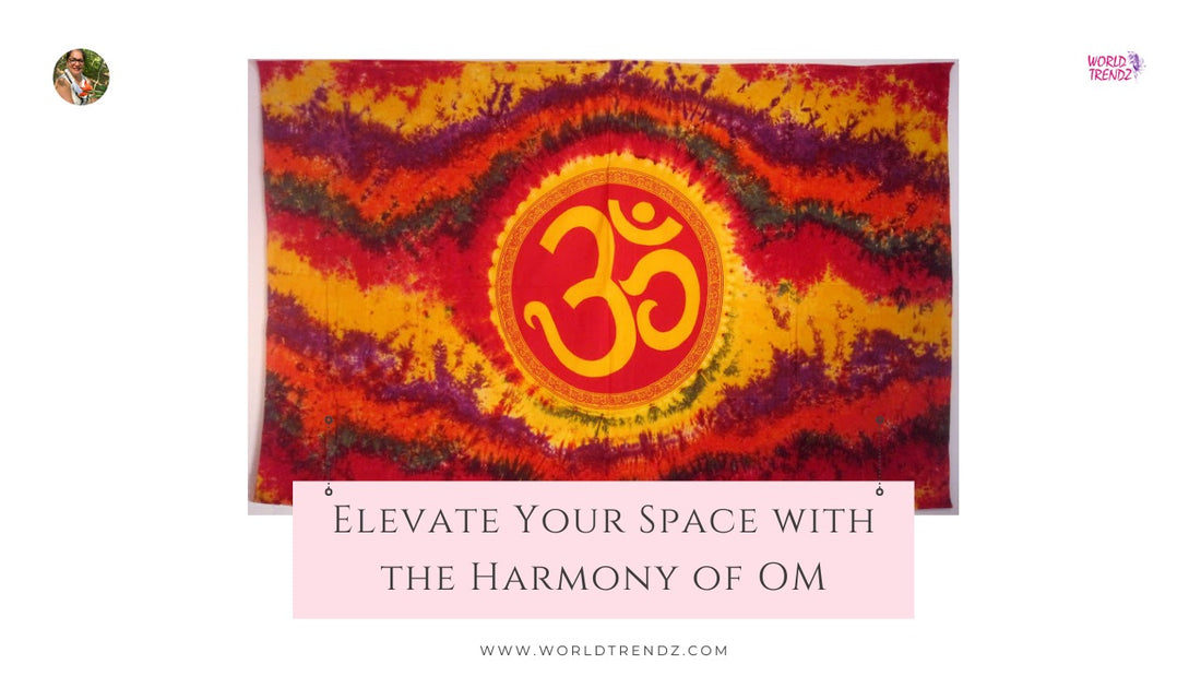 OM Tie-Dye Tapestry