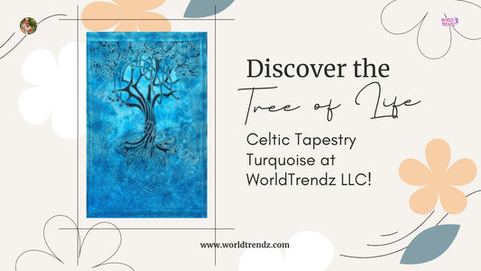 Unveiling the Mystical Symbolism of the Tree of Life Celtic Tapestry in Turquoise