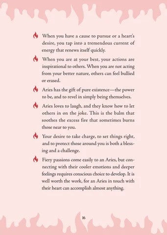 Aries Sun Sign Series Book pg. 16