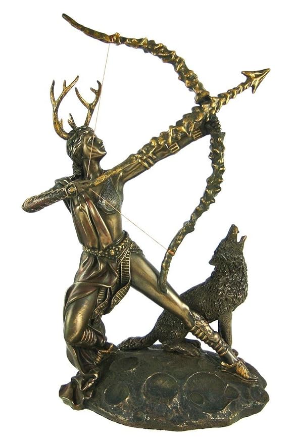 Artemis Greek Goddess Statue – Bronze Finish Mythological Sculpture for Home Décor 5