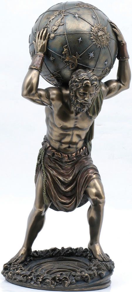 Atlas Statue – Cold Cast Bronze – Symbol of Strength and Perseverance 1