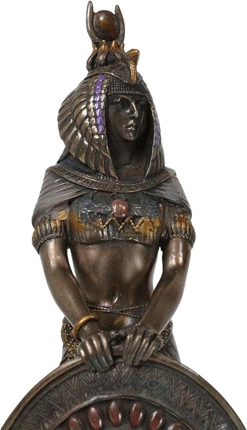 Isis Goddess Statue – Hand-Painted Resin, Egyptian Fertility & Nature Goddess Sculpture 3