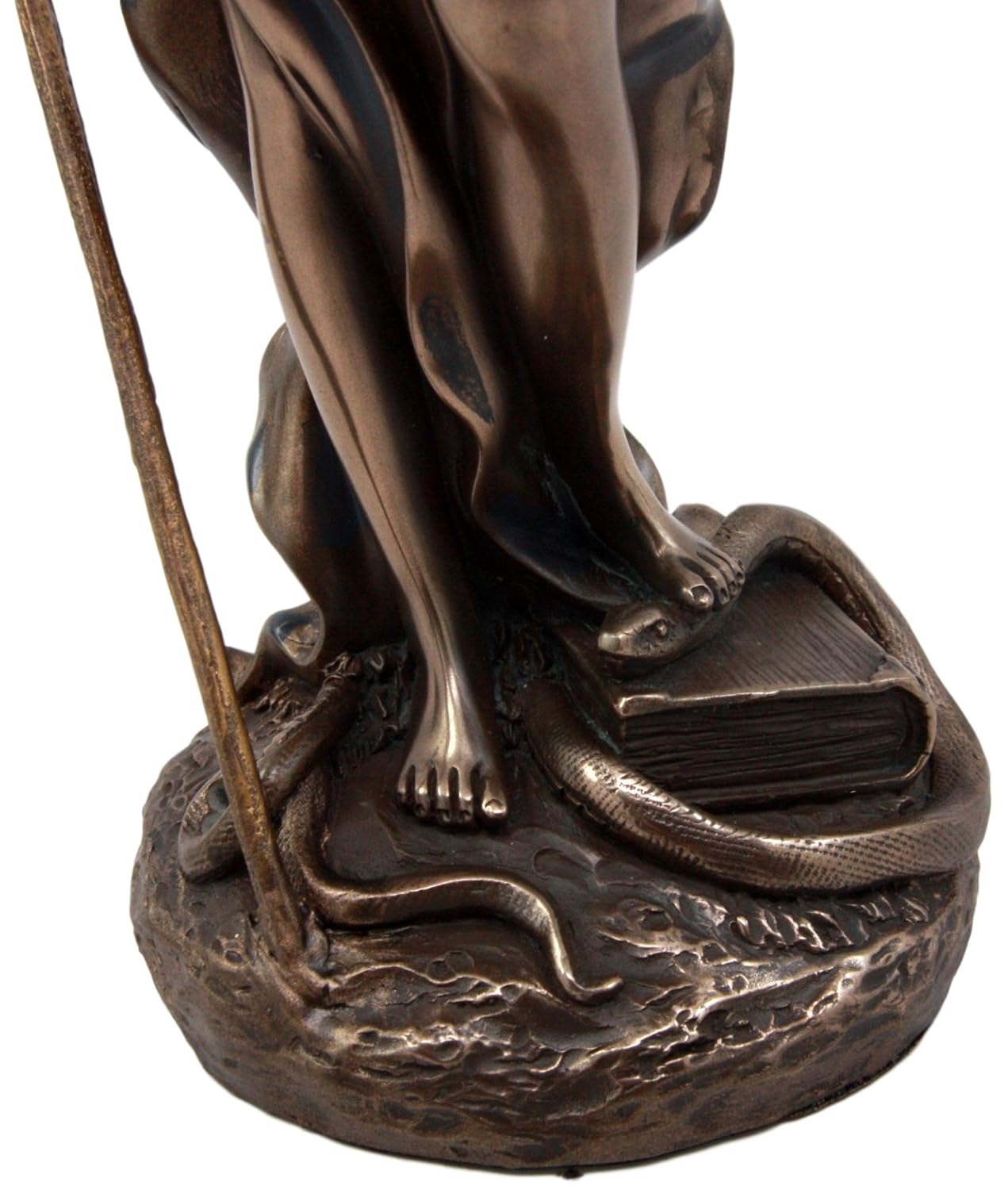 La Justica – Cold Cast Bronze Figurine of Justice, Blindfolded Lady Holding Sword and Scales, Snake Symbolizing Evil, 18" Decorative Statue 5