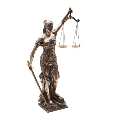 La Justica – Cold Cast Bronze Figurine of Justice, Blindfolded Lady Holding Sword and Scales, Snake Symbolizing Evil, 18" Decorative Statue 7