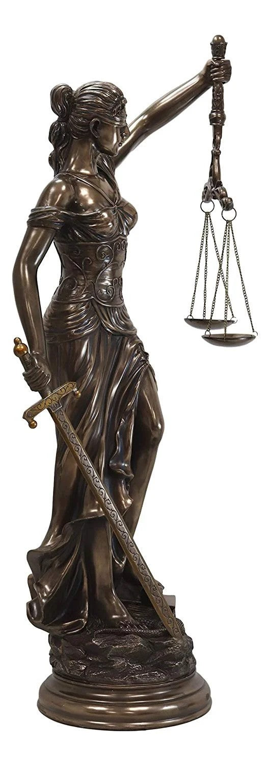 Lady Justice Blind Scales Figurine – Elegant Legal Profession Office Decor 1