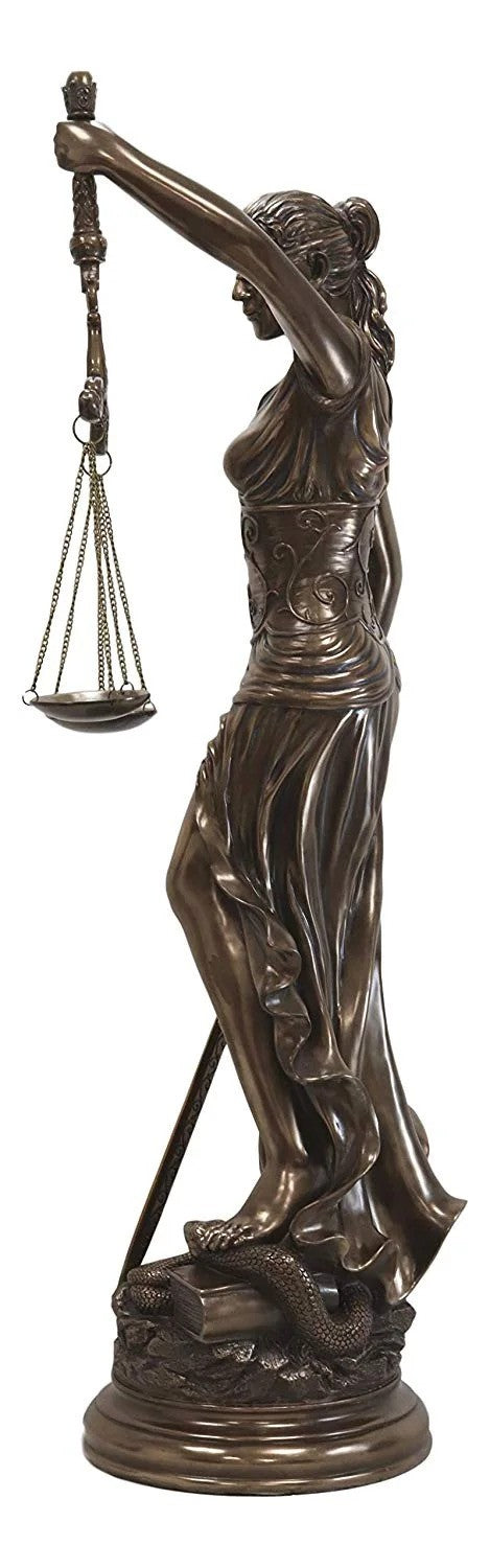Lady Justice Blind Scales Figurine – Elegant Legal Profession Office Decor 2