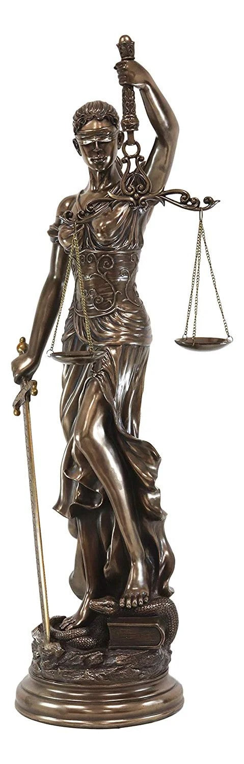 Lady Justice Blind Scales Figurine – Elegant Legal Profession Office Decor 3
