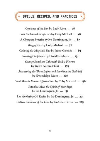Leo Sun Sign Series Book Spell, Recipes, and Practices