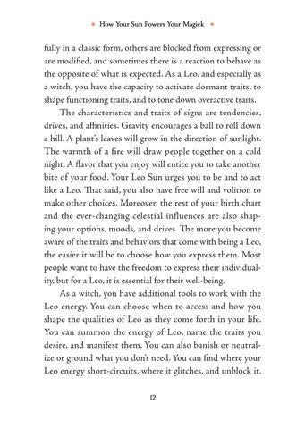 Leo Sun Sign Series Book pg. 12
