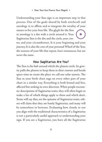 Sagittarius Sun Sign Series Book pg. 11