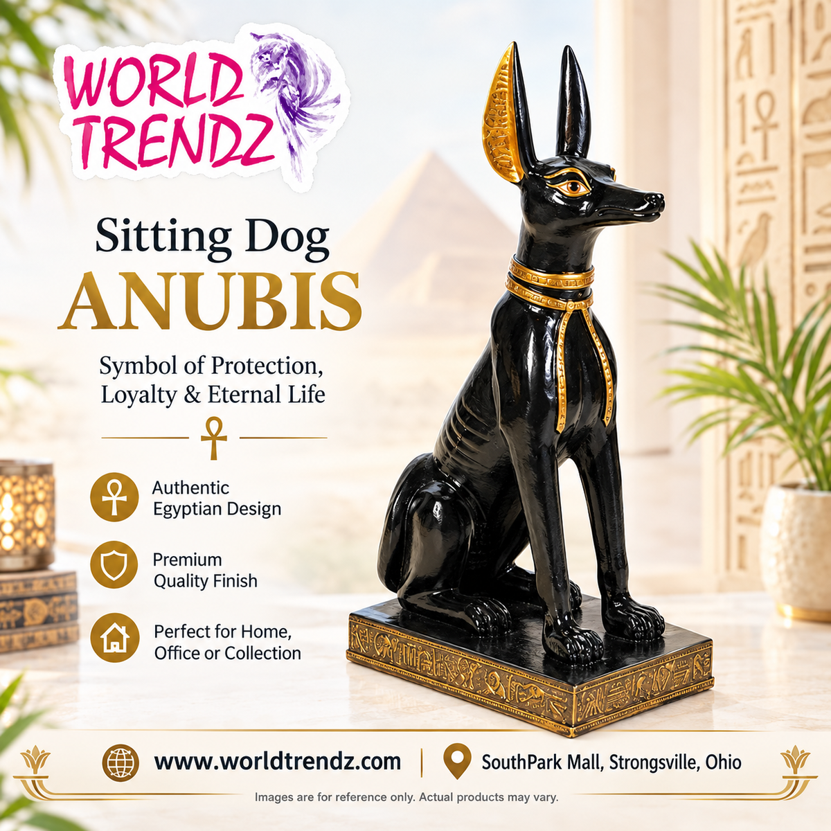 Sitting Dog Anubis Advertisement