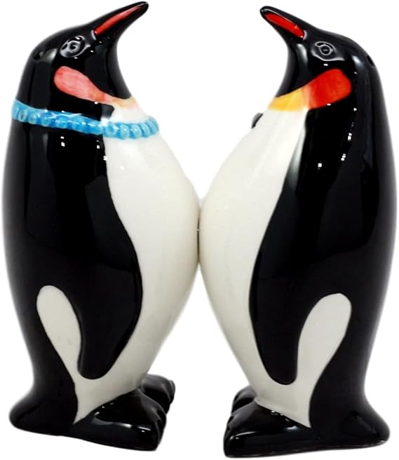 South Pole Pride Salt & Pepper Shaker Set – Hand-Painted Ceramic Kitchen Decor 1
