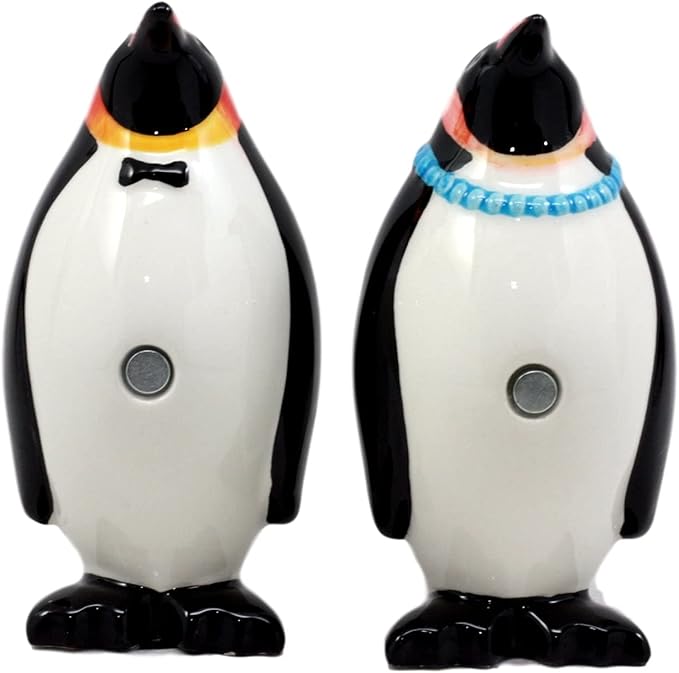 South Pole Pride Salt & Pepper Shaker Set – Hand-Painted Ceramic Kitchen Decor 2