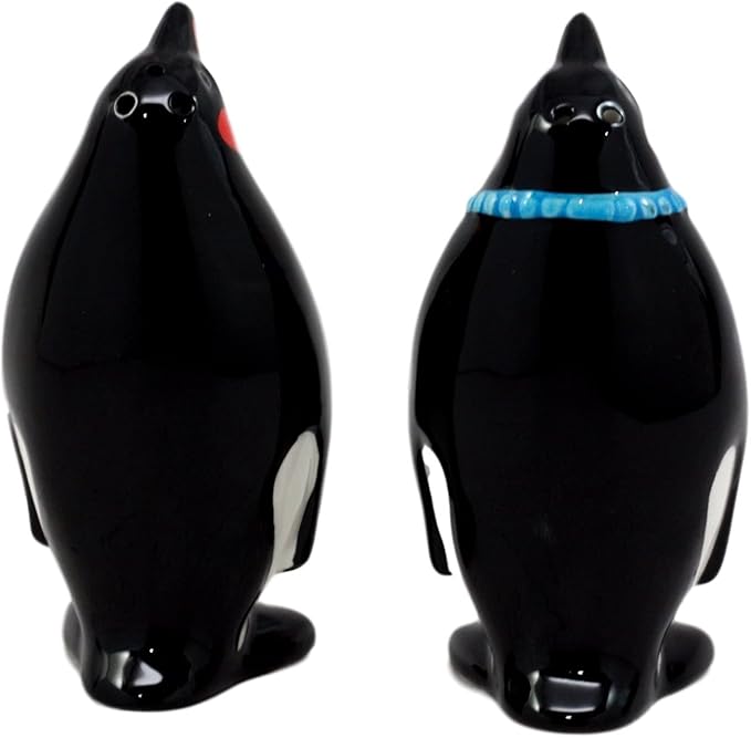 South Pole Pride Salt & Pepper Shaker Set – Hand-Painted Ceramic Kitchen Decor 3