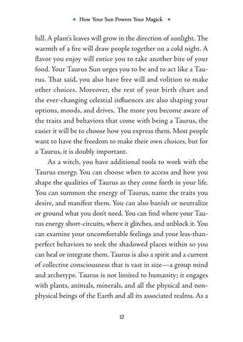 Taurus Sun Sign Series Book pg. 12
