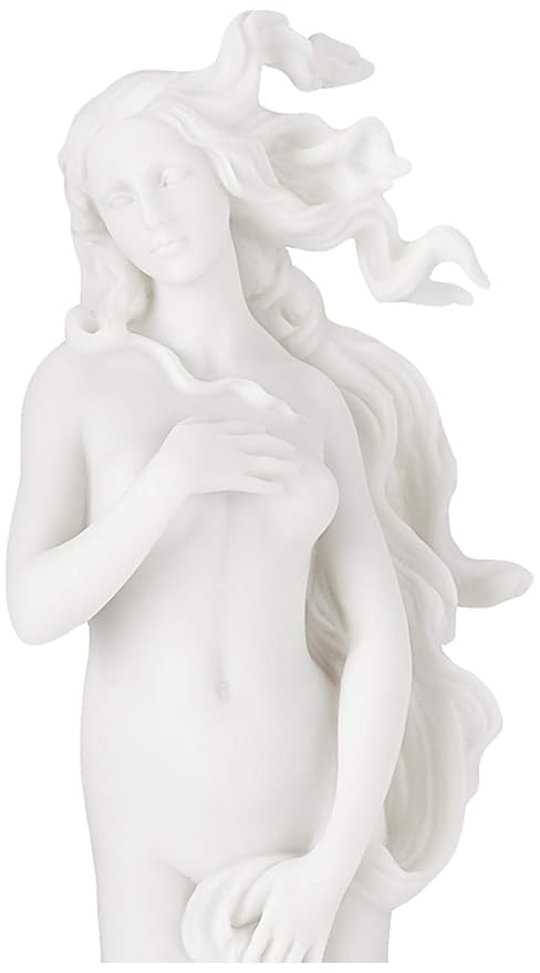 Venus Birth Sculpture – Hand-Cast Renaissance Goddess of Love & Beauty, Cold Cast Resin, Natural Marble Finish 4