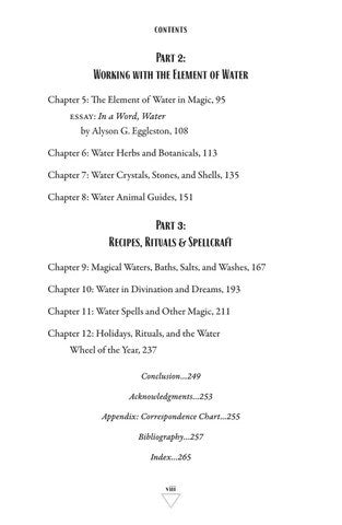 Water Magic Book Contents 2