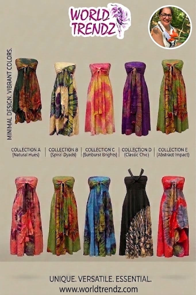 Thai Strapless Vintage Dress