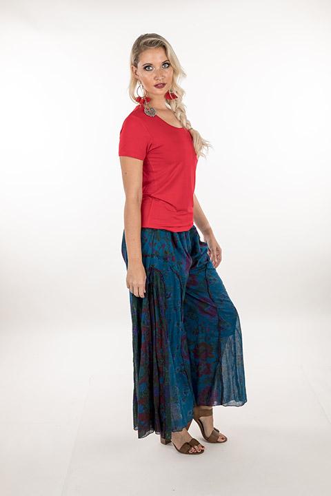 PANTS-COTTON PATCHWORK 219432