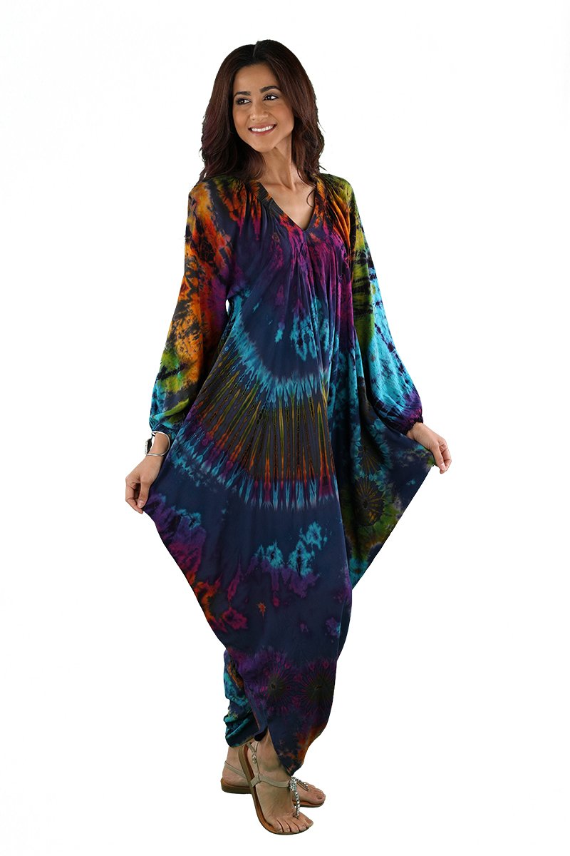 JUMPER DRESS RAYON  TIE DYE