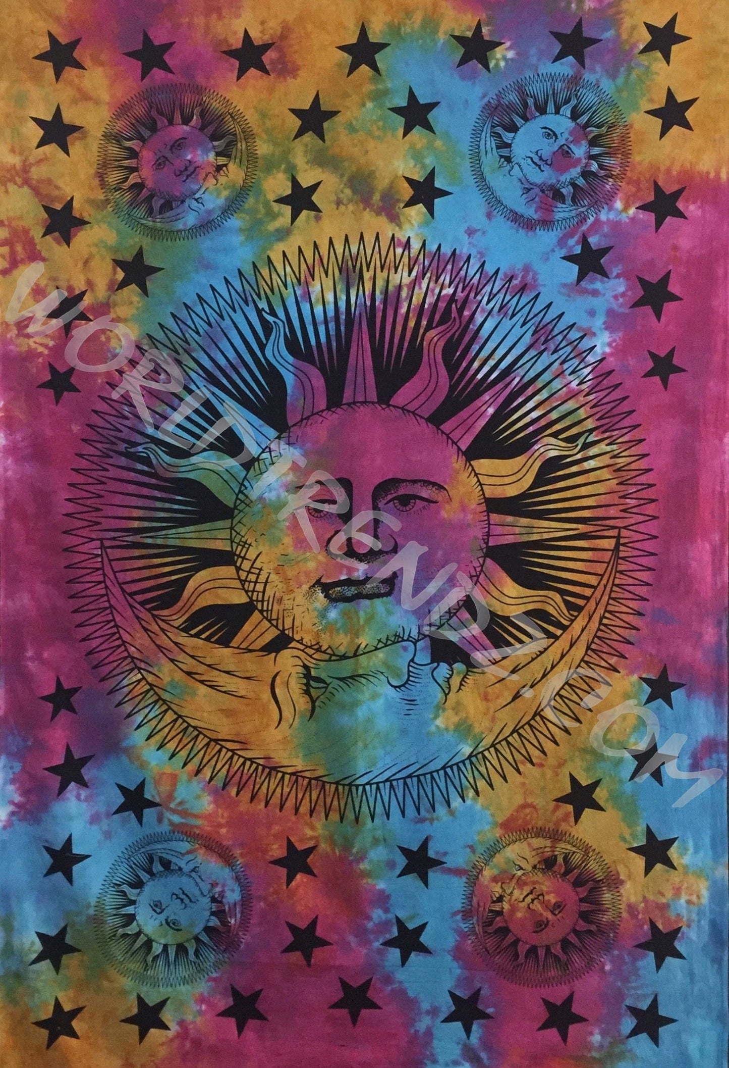 SUN MOON STARS TAPESTRY MULTI COLOR MIX