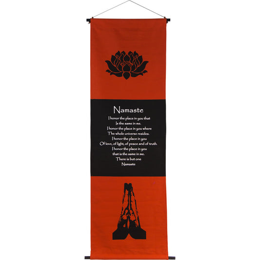 NAMASTE  INSPIRATIONAL BANNER WALL HANGING