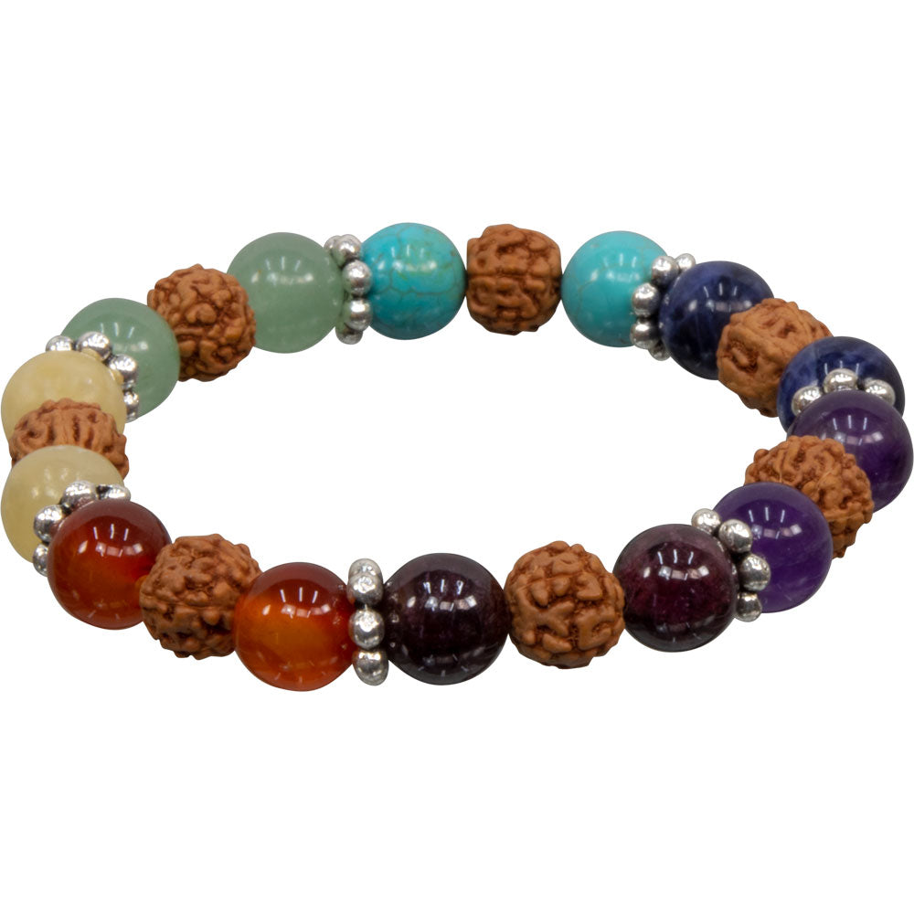 CHAKRA RUDRAKSH STONE HEALING BRACELET