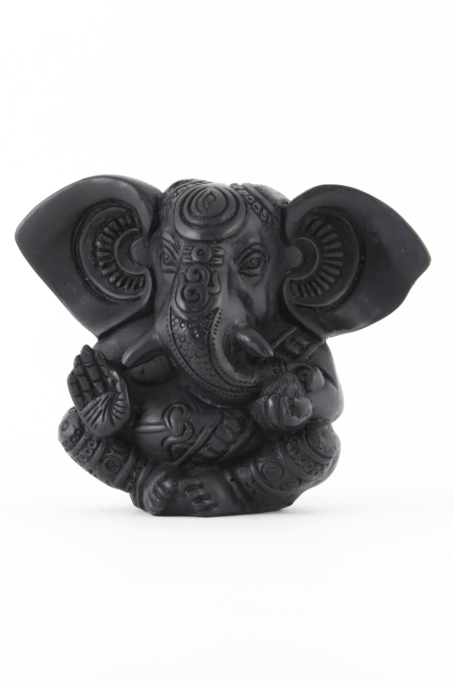 GANESHA BIG EAR  STATUE DARK LARGE SIZE SIDE VIEW