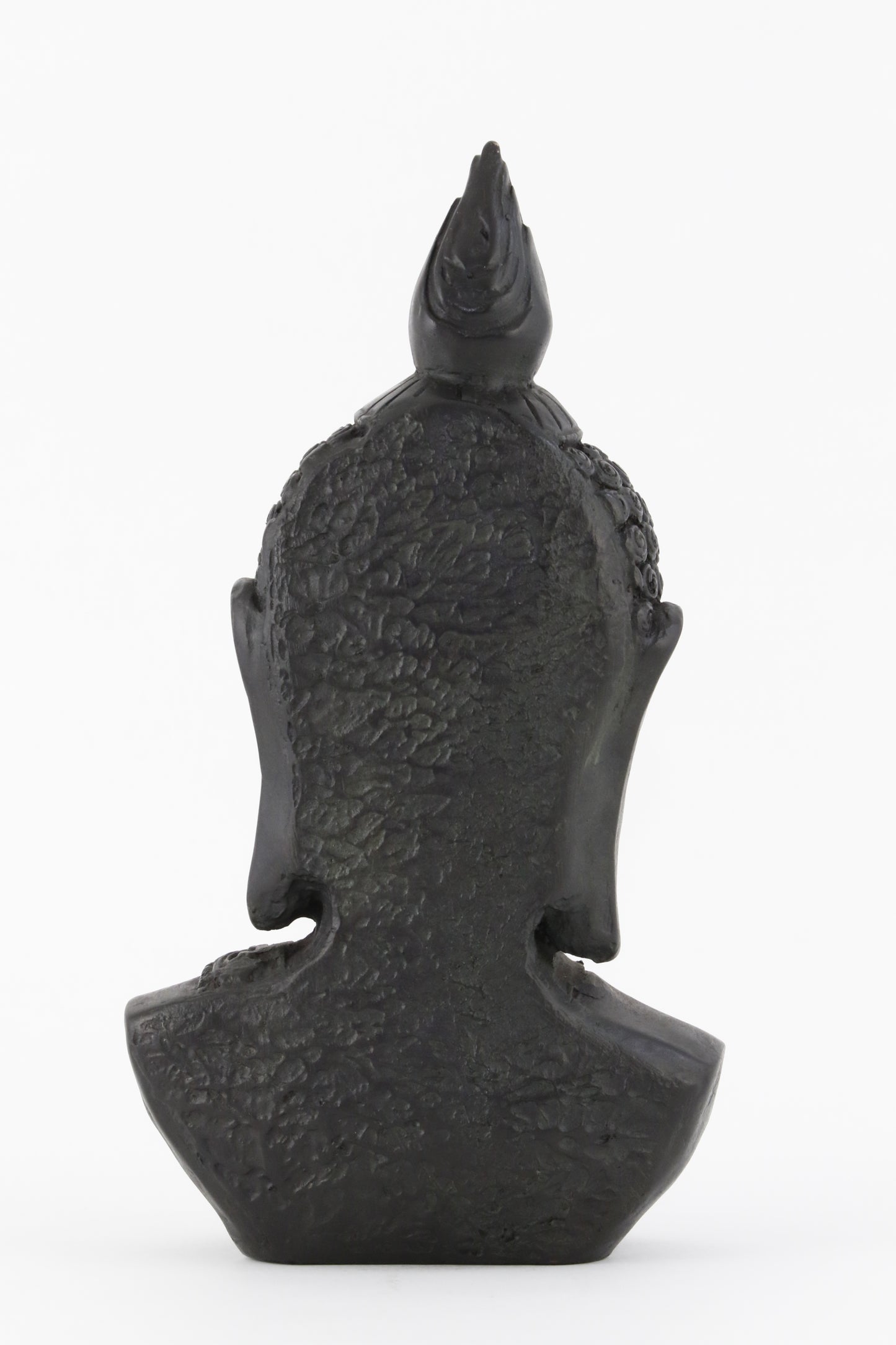 BUDDHA BUST STATUE DARK BACK VIEW