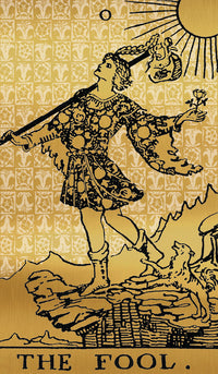 Tarot Black & Gold Edition The Fool Card
