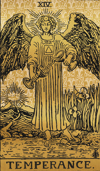 Tarot Black & Gold Edition Temperance Card