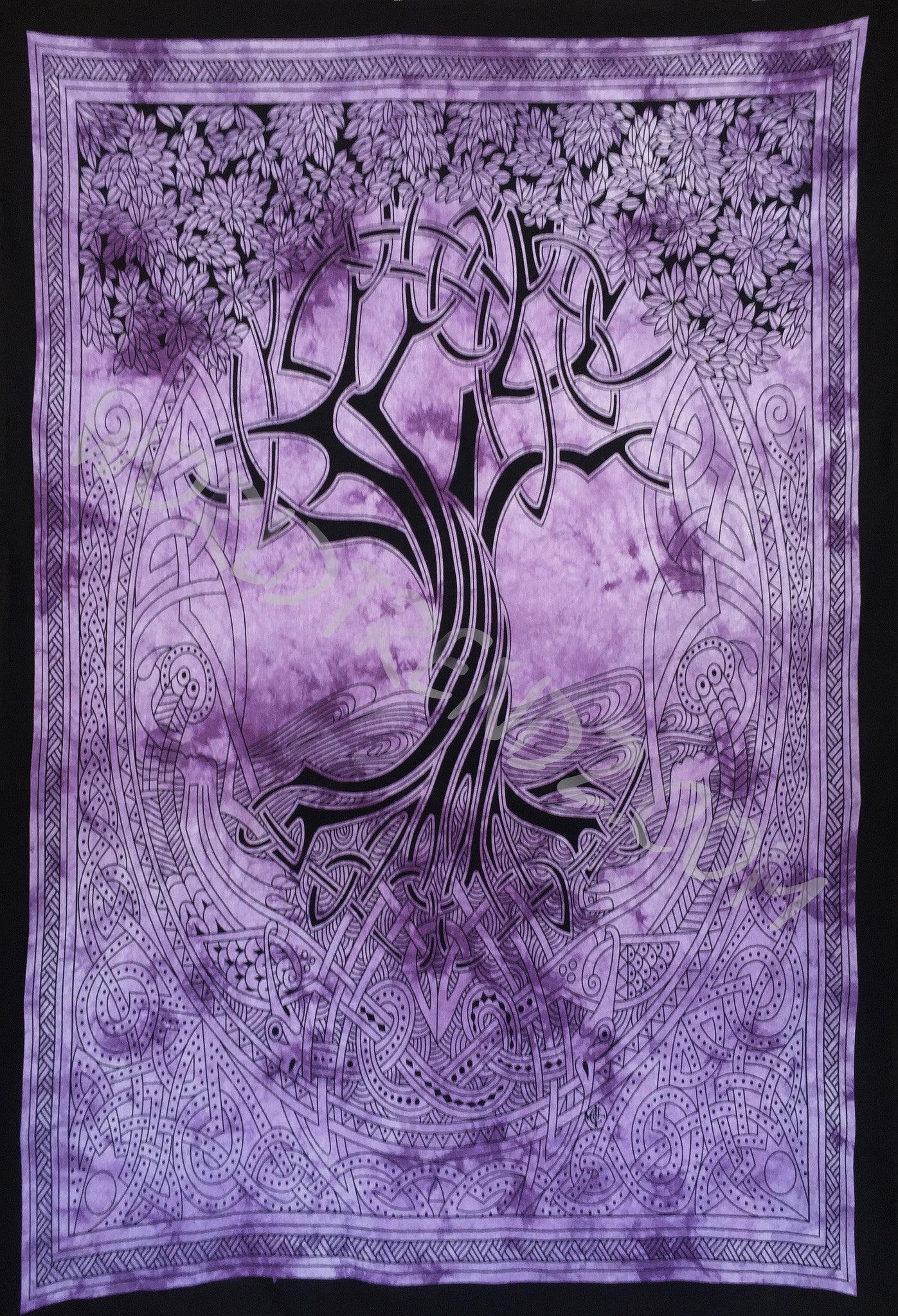 TREE OF LIFE CELTIC TAPESTRY PURPLE