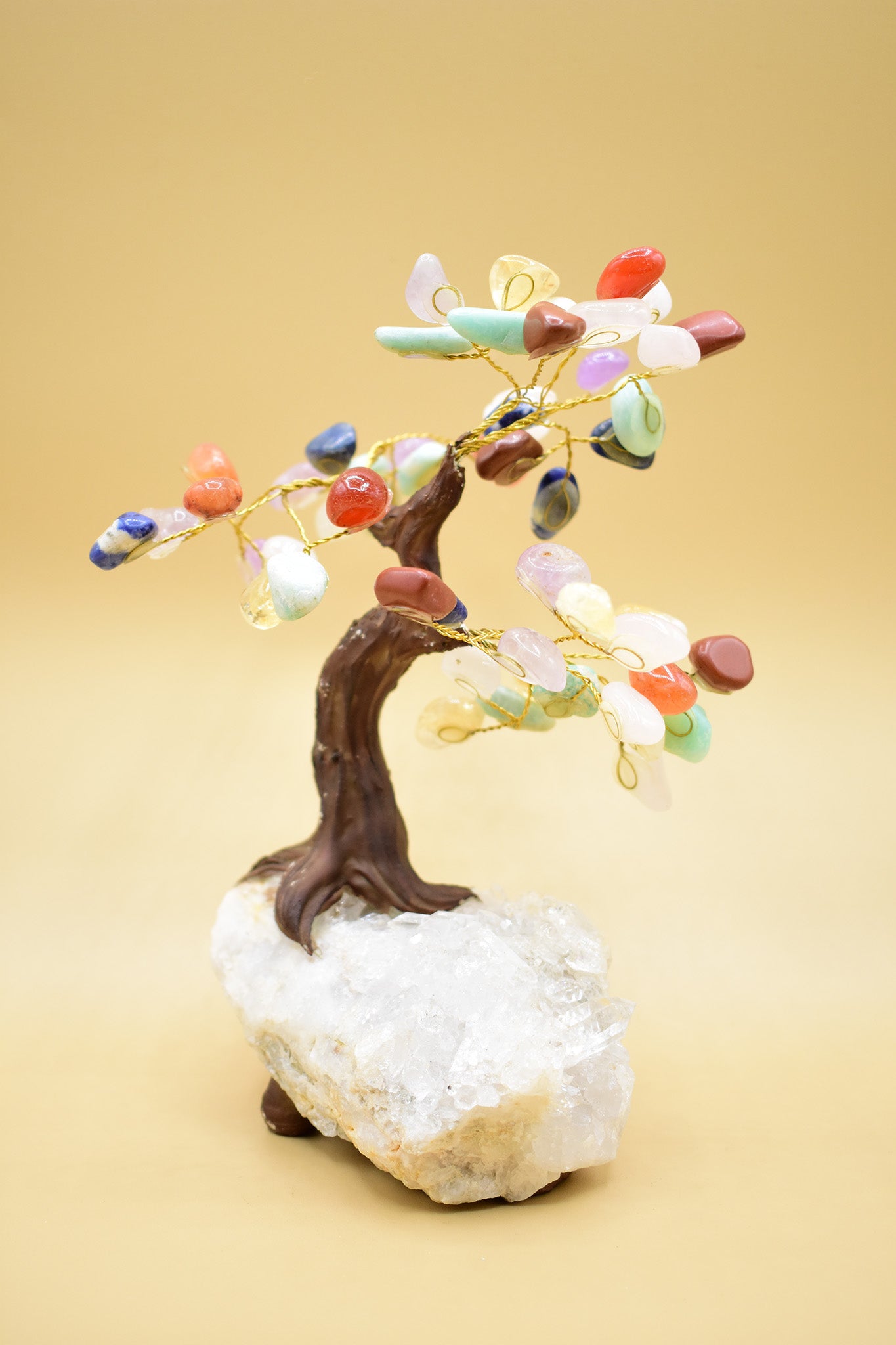 CHAKRA GEMSTONE TREE STONE BASE