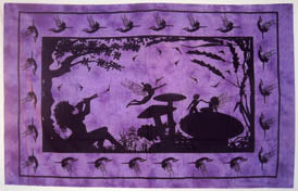 FAIRY ALICE IN WONDERLAND TAPESTRY PURPLE