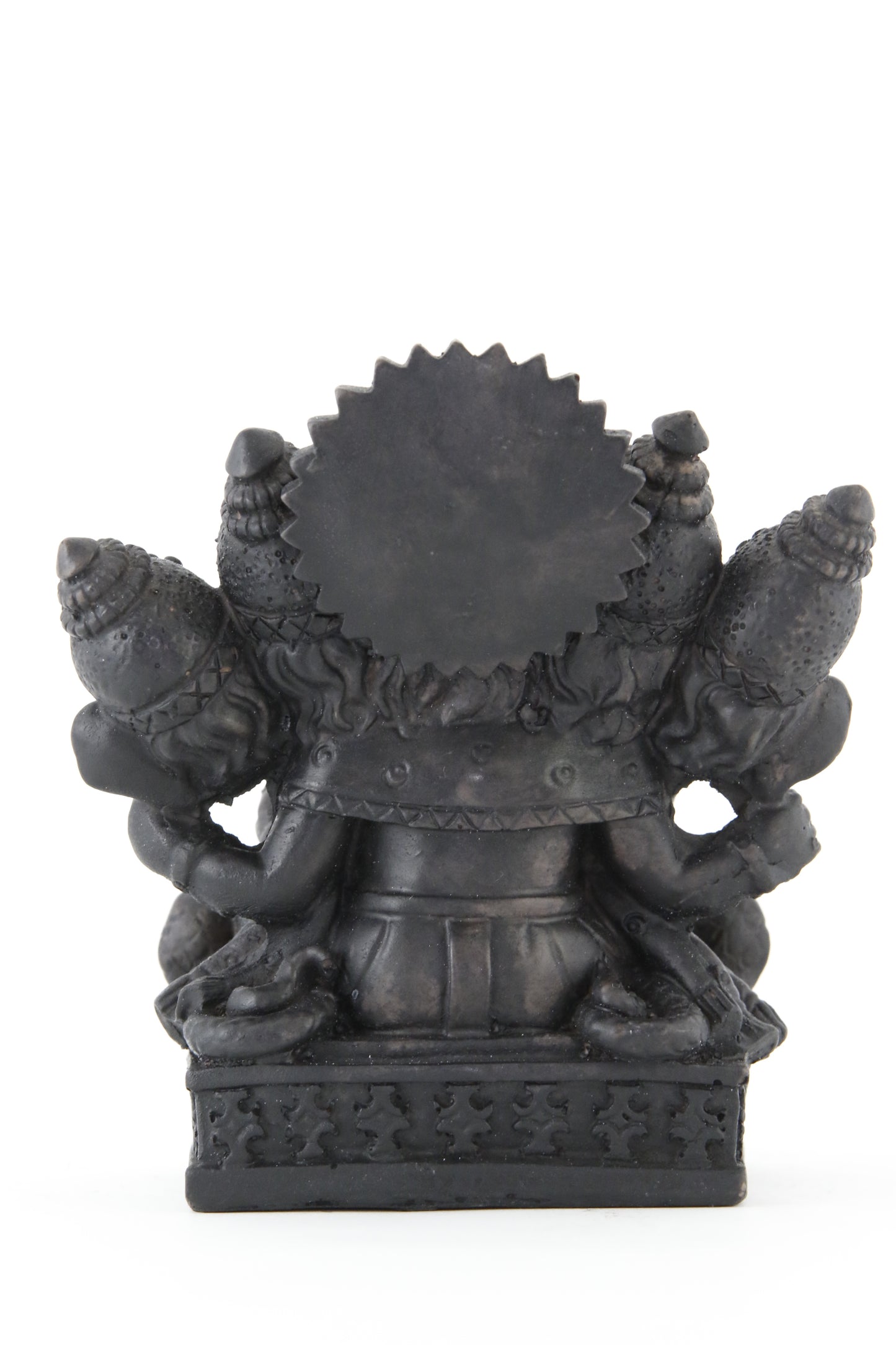 GANESHA MULTI HEAD STATUE DARK BACK VIEW