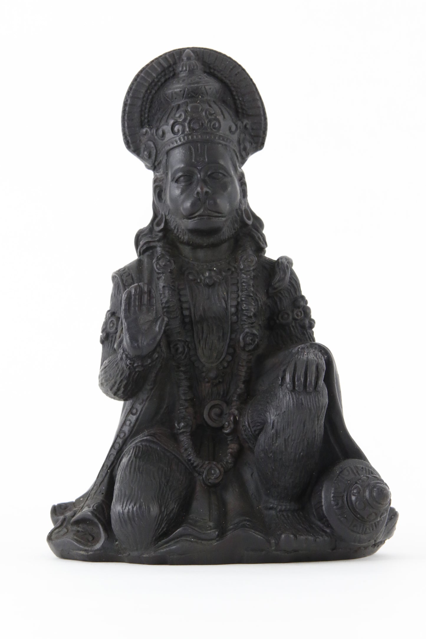 HANUMAN BLESSING STATUE DARK FRONT VIEW