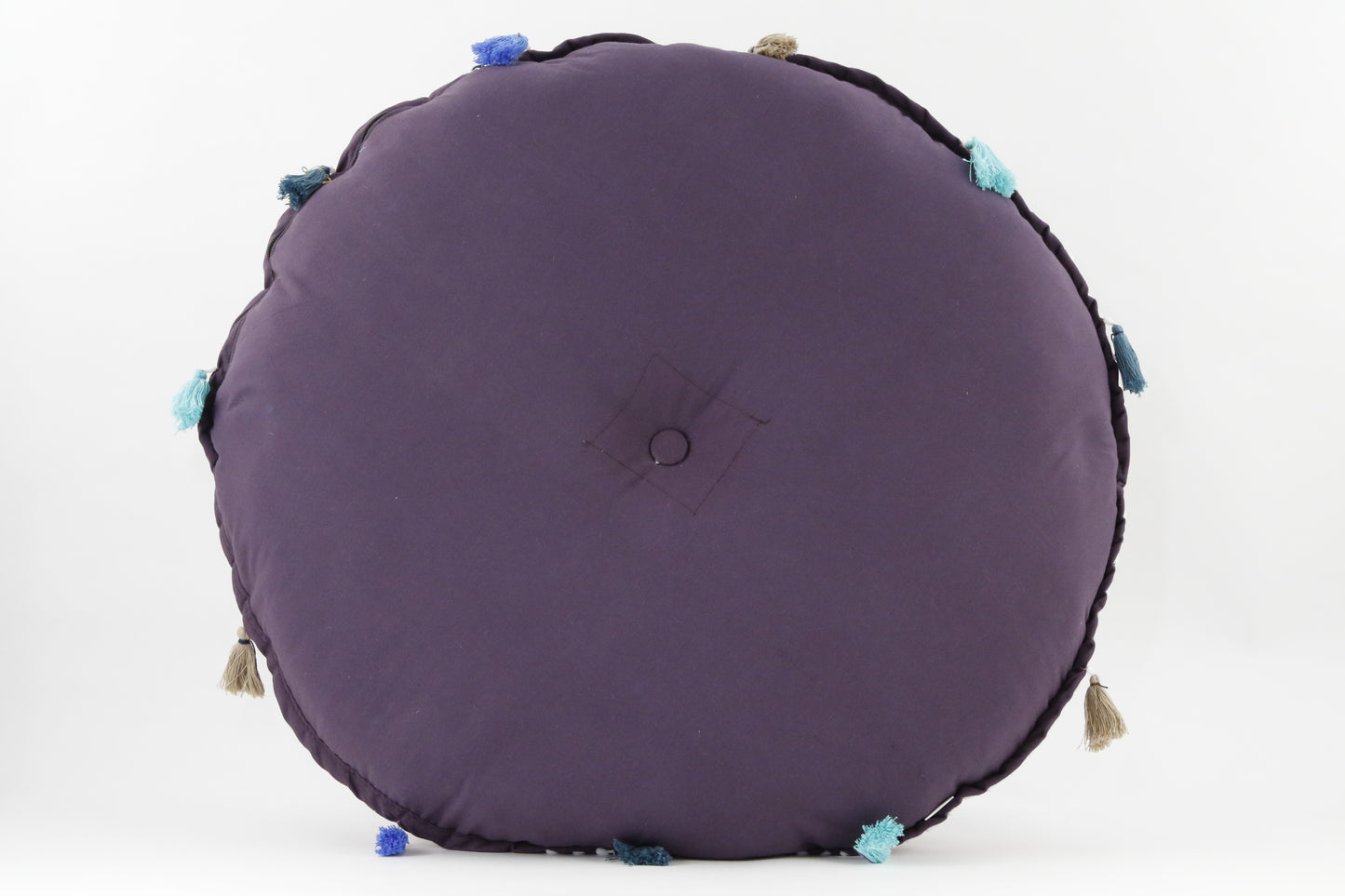 MANDALA PURPLE_PINK MEDITATION PILLOW BACK VIEW