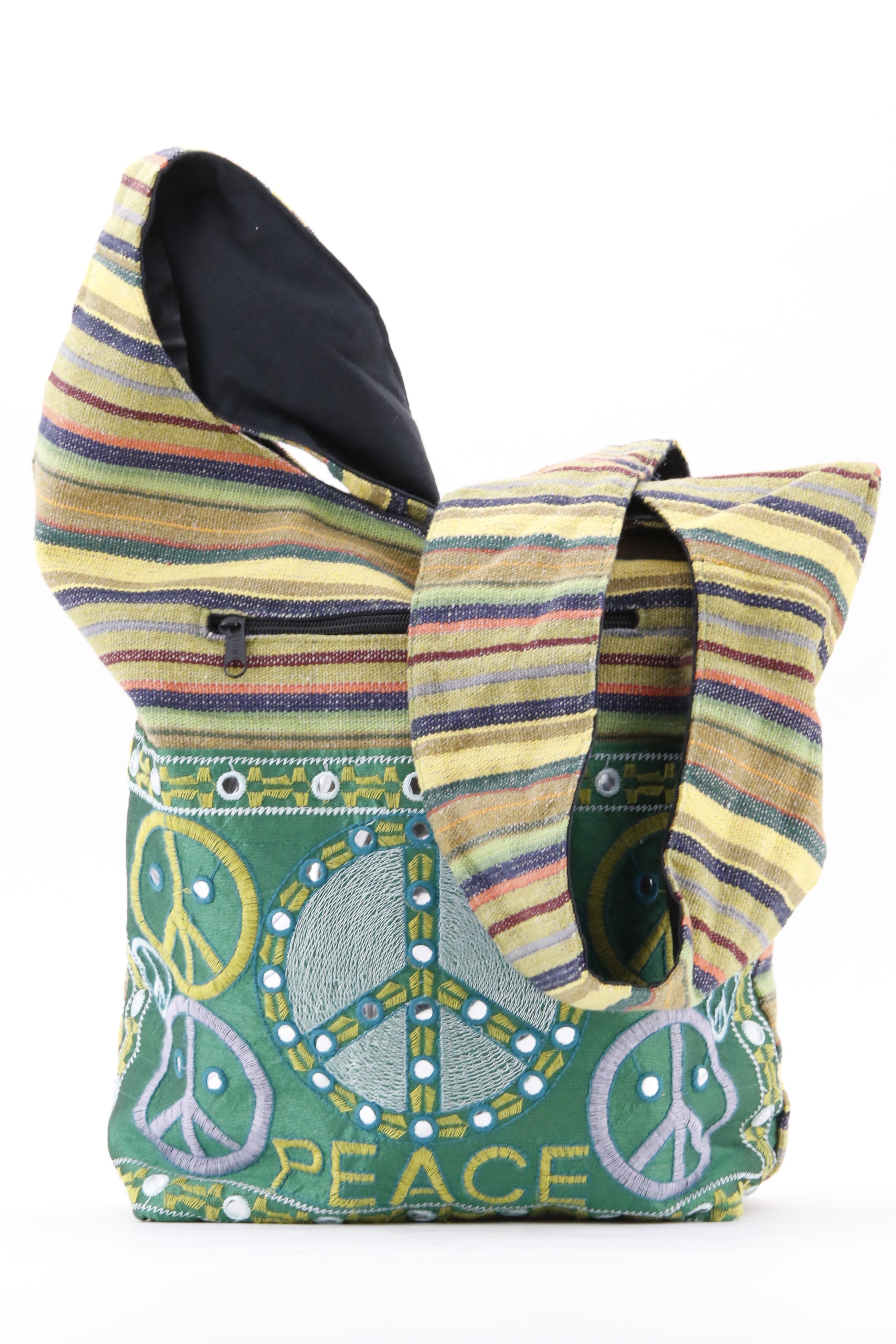 PEACE SIGN BAG GREEN
