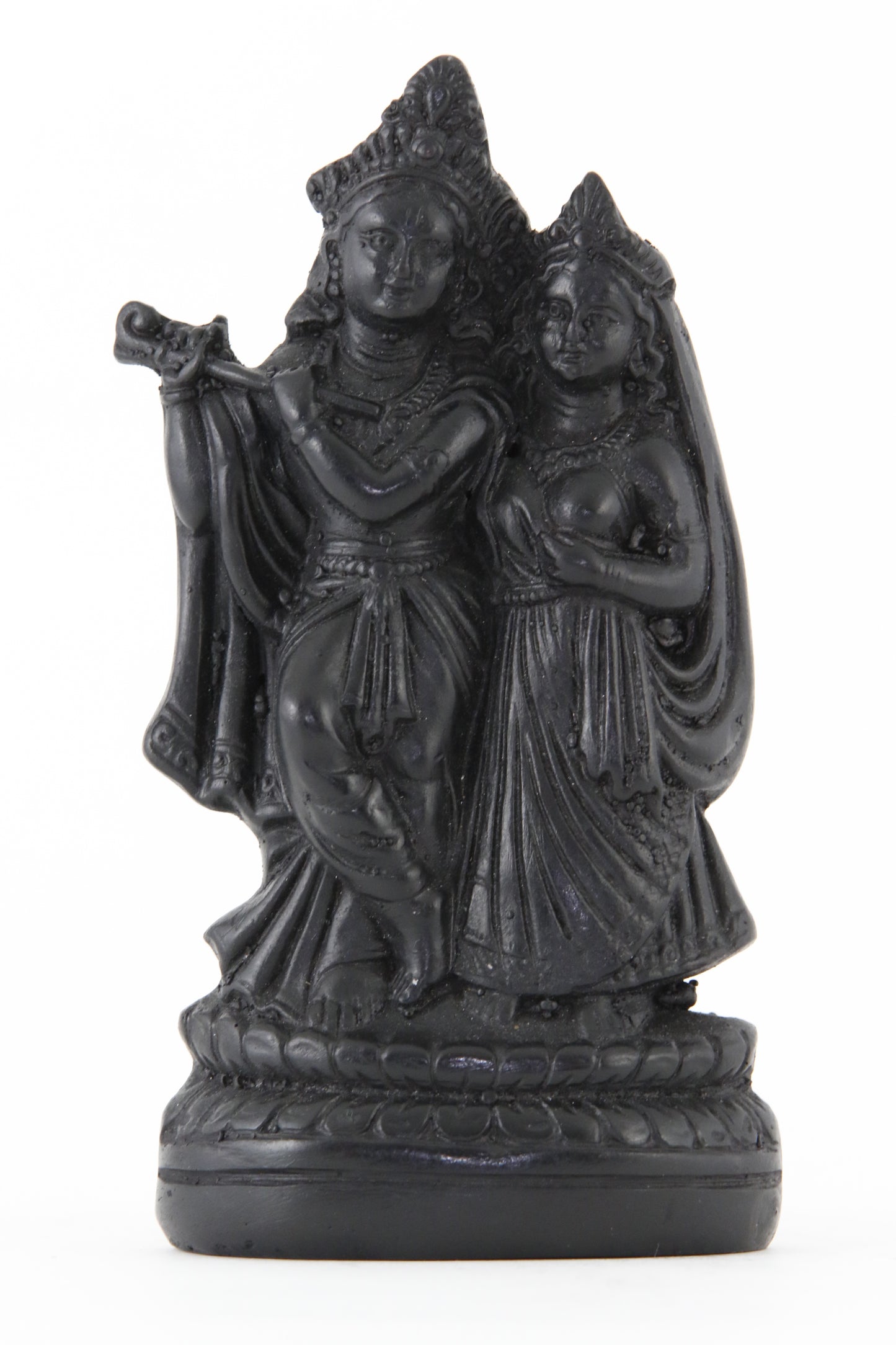 RADHA KRISHNA STATUE DARK FRONT VIEW