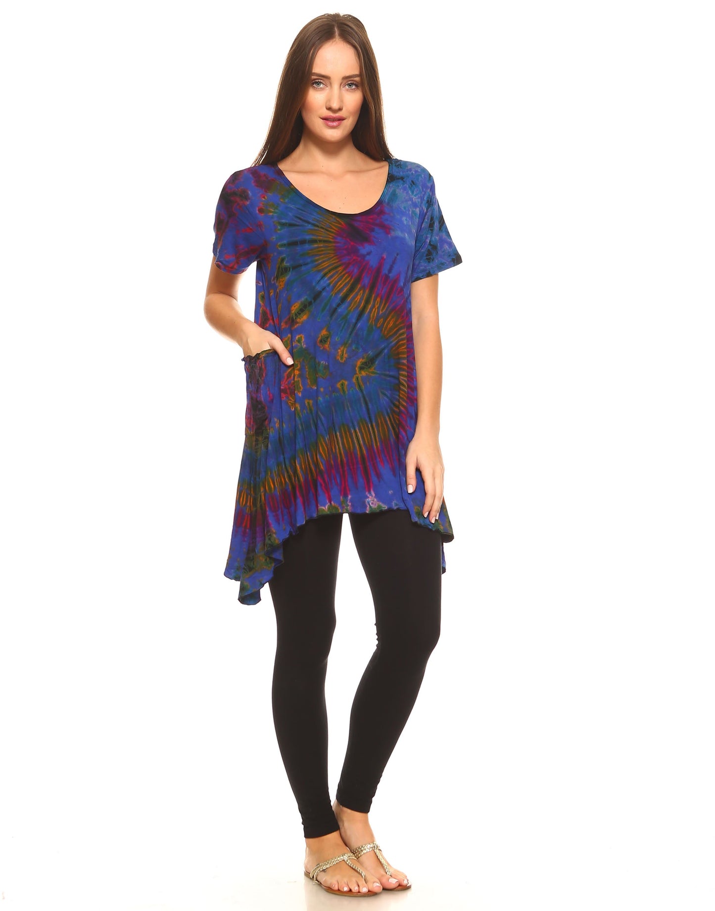 TIE DYE TUNIC TOP-SIDE SAIL