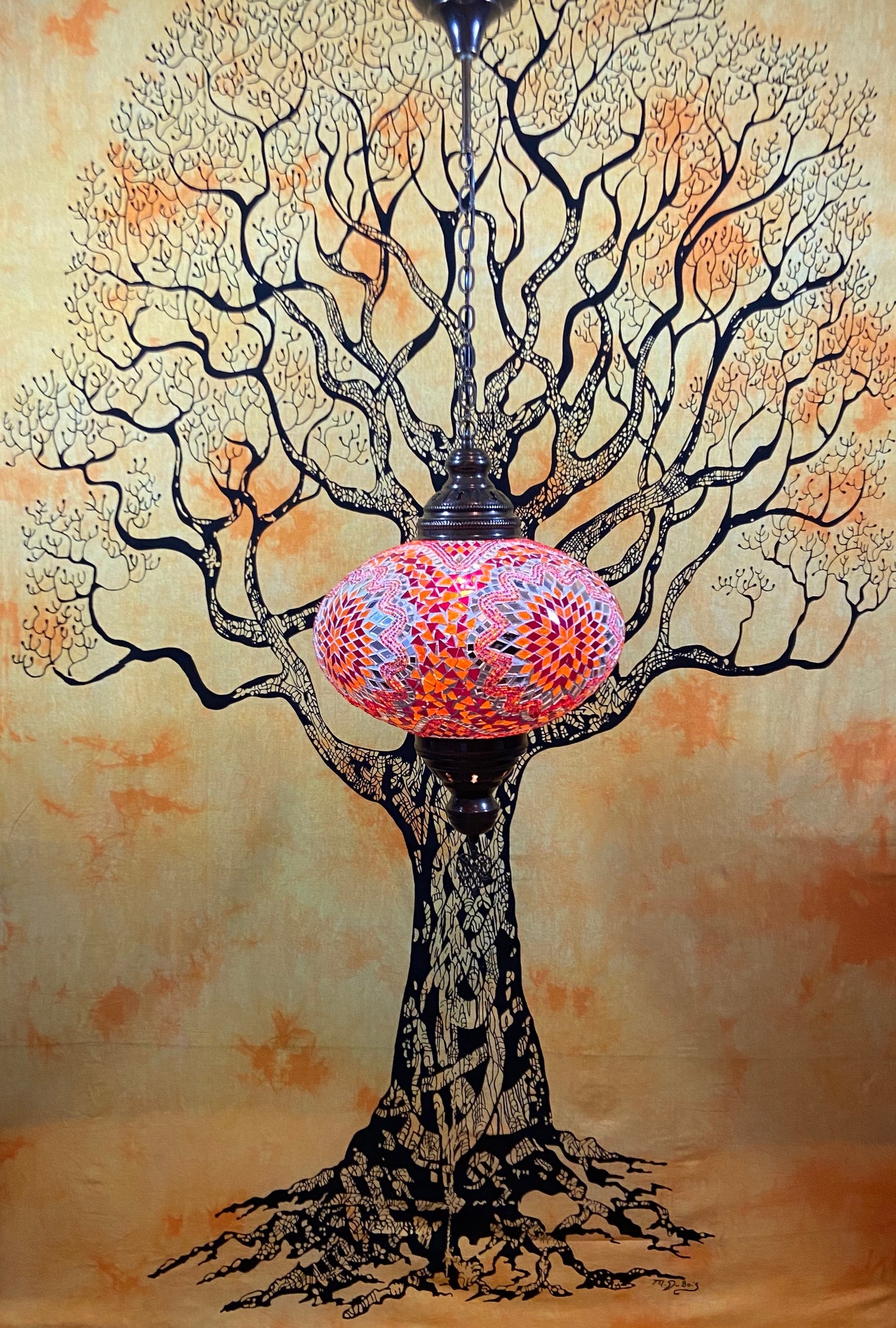 TURKISH MOSAIC LANTERN SINGLE HANGING-STYLE B5