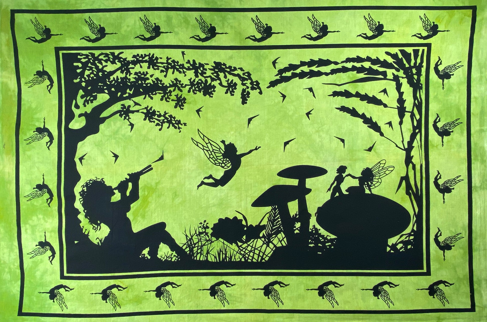 FAIRY TAPESTRY POSTER SIZE GREEN