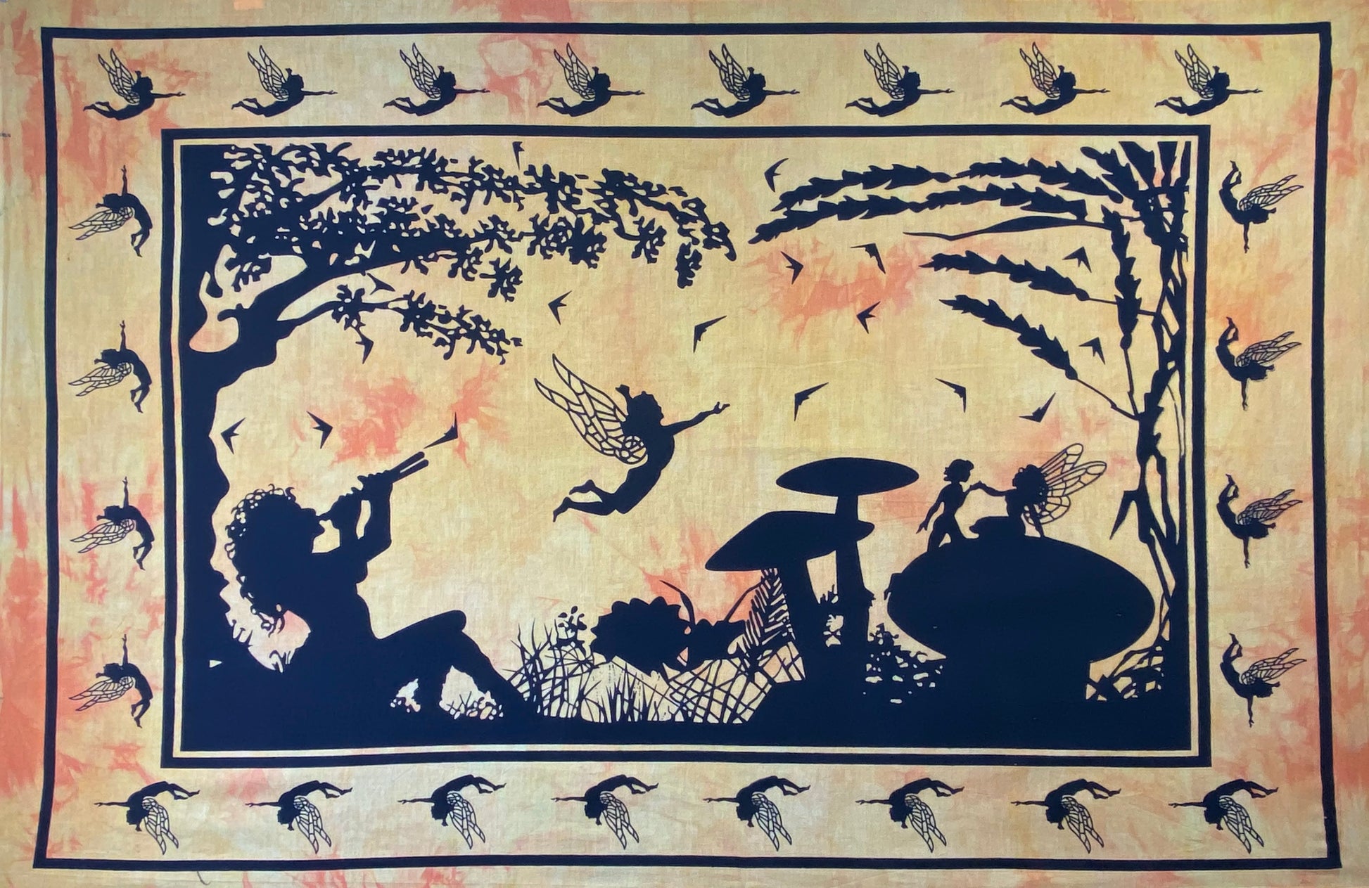 FAIRY TAPESTRY POSTER SIZE YELLOW