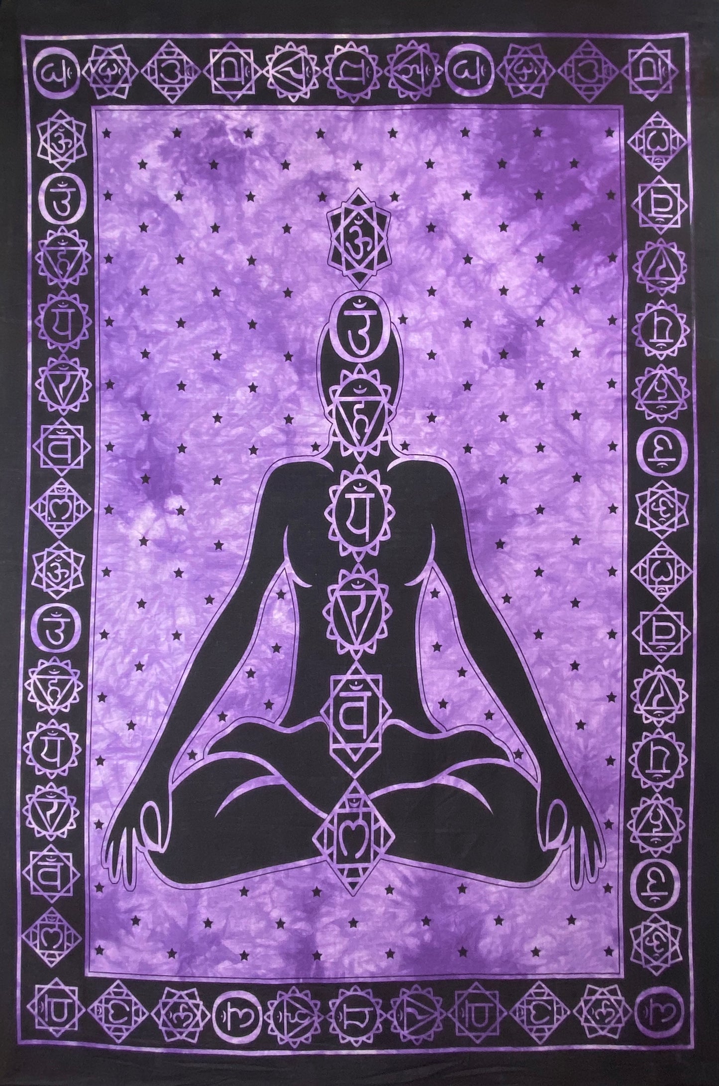 CHAKRA TAPESTRY POSTER SIZE PURPLE